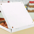 Corrugated Pizza Boxes, 16 x 16 x 1.97, White/Brown, 50/Carton