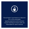 Hot Beverage Paper Cup 10 oz, FLAVIA Design, Blue, 100/Sleeve, 10 Sleeves/Carton