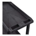 TUFFY XL Two-Shelf Heavy-Duty Multipurpose Utility Cart, Plastic, 500 lb Capacity, 35.25" x 18" x 35.5", Black