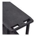 TUFFY XL Two-Shelf Multipurpose Utility Cart, Plastic, 400 lb Capacity, 35.25" x 18" x 33, Black