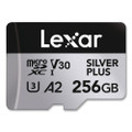 Professional SILVER Series microSDXC Memory Card with Adapter, UHS-I, V30 Class 10, 256 GB