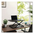 FlexFit Manual Rectangular Adjustable Desk Converter, 26.7 x 18.8 x 1.7 to 15.9, Black