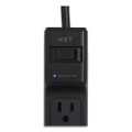 Surge Protector, 6 AC Outlets, 4 ft Cord, 600 J, Black