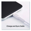 Braided Apple Lightning Cable to USB-A Cable, 6 ft, White