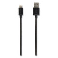 Braided Apple Lightning Cable to USB-A Cable, 4 ft, Black