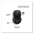 Wireless Optical USB Mouse, 2.4 GHz Frequency/23 ft Wireless Range, Left/Right Hand Use, Black