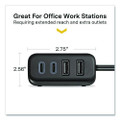 4-Port USB Charger, Black