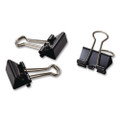 Mini Binder Clips, Black/Silver, Dozen