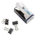 Mini Binder Clips, Black/Silver, Dozen