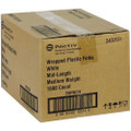 Fieldware Cutlery, Individually Wrapped, Mediumweight Fork, Plastic, White, 1,000/Carton