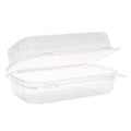 Hoagie Hinged Lid Container, 9 x 5.5 x 3.2, Clear, Plastic, 220/Carton
