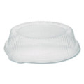 ClearView Dome-Style Lid with Tabs, 8.75" Diameter x 0.8" h, Clear, Plastic, 126/Carton