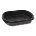 EarthChoice MealMaster Container, 24 oz, 8 x 6.5 x 1.5, Black, Plastic, 252/Carton