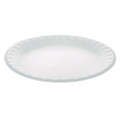 Placesetter Satin Non-Laminated Economy Foam Dinnerware, Plate, 9" dia, White, 500/Carton
