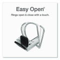 Premier Easy Open Clearvue Locking Slant-d Ring Binder, 3 Rings, 3" Capacity, 11 X 8.5, Black