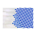 Grease-Resistant Food Wrap, 12 x 12, Blue Check, 5,000/Carton