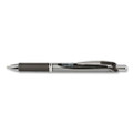 EnerGel RTX Gel Pen, Retractable, Bold 1 mm, Black Ink, Black/Gray Barrel, Dozen