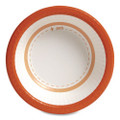 Heavy-Weight Paper Bowls, 12 oz, White/Orange, 125/Pack