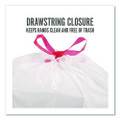 Scented Drawstring Tall Kitchen Trash Bags, 13 gal, Fresh Scent, 28" x 24", White, 100/Box