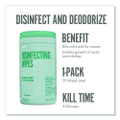 Disinfecting Wipes, 7 x 8, Fresh, White, 75 Wipes/Canister