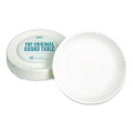 Economy Paper Plates, 9" dia, White, 100/Pack