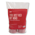 Plastic Cold Cups, 16 oz, Red, 500/Carton