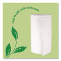 Eco Recycled Paper Towels, 2-Ply, 11 x 5.9, White, 156 Sheets/Roll, 8 Rolls/Pack