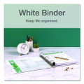 Premier Easy Open Clearvue Locking Slant-d Ring Binder, 3 Rings, 1.5" Capacity, 11 X 8.5, White
