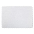 Placemats, Embossed Surface, Scalloped Edges, 13.5" x 9.5", White, 1,000/Carton