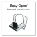 Premier Easy Open Clearvue Locking Slant-d Ring Binder, 3 Rings, 1" Capacity, 11 X 8.5, Black