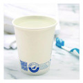 Recycled Content PCF Paper Hot Cups, ProPlanet Seal, 10 oz, White/Blue, 1,000/Carton