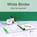 Premier Easy Open Clearvue Locking Slant-d Ring Binder, 3 Rings, 1" Capacity, 11 X 8.5, White
