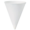 Paper Cone Water Cups, 4 oz, White, 200/Carton