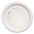 Compostable Paper Dinnerware, ProPlanet Seal, Plates, 8.5" dia, White, 500/Carton