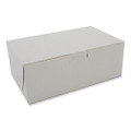 White One-Piece Non-Window Bakery Boxes, 8 x 3 x 5, White, Paper, 250/Bundle