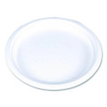 ChampWare Molded Fiber Tableware, Molded Fiber Plate, 9" dia, White, 125 Plates/Sleeve, 4 Sleeves/Carton