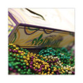 Mardi Gras King Cake Window Boxes, 19 x 14 x 3.5, Green/Purple/White, Paper, 50/Carton