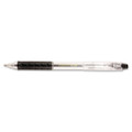 R.s.v.p. Rt Ballpoint Pen, Retractable, Medium 1 Mm, Black Ink, Clear Barrel, Dozen