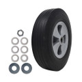 Tilt Truck Wheels, 500 lb Weight Capacity, 12" Wheel, Black