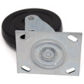 5-Inch Swivel Plate Caster, Black