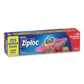 Double Zipper Storage Bags, Triple System Seal, Gallon, 9.6" x 12.1", Clear, 22 Bags/Box, 12 Boxes/Carton