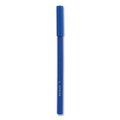 Ballpoint Pen, Stick, Medium 1 mm, Blue Ink, Blue Barrel, Dozen