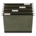 Hanging File Folders, Letter Size, 1/5-Cut Tabs, Standard Green, 20/Pack
