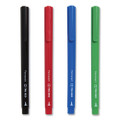 Permanent Marker, Pen-Style, Extra-Fine Needle Tip, Assorted Colors, 12/Pack