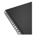Wirebound Soft-Cover Project-Planning Notebook, Project-Management Format, Black Cover, (80) 9.5 x 6.5 Sheets