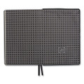 Flexible-Cover Business Journal with Elastic Closure, 1-Subject, Quadrille Rule (5 sq/in), Black Cover, (128) 8 x 5.5 Sheets