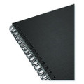 Wirebound Soft-Cover Notebook, 1-Subject, Narrow Rule, Black Cover, (80) 9.5 x 6.5 Sheets