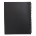 Wirebound Soft-Cover Notebook, 1-Subject, Narrow Rule, Black Cover, (80) 11 x 8.5 Sheets