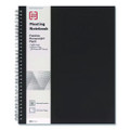 Wirebound Soft-Cover Business-Meeting Journal, Meeting-Minutes/Notes Format, Black Cover, (80) 11 x 8.5 Sheets
