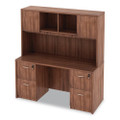 Alera Valencia Series Hutch, 3-comp, 58.88w X 15d X 35.38h, Modern Walnut